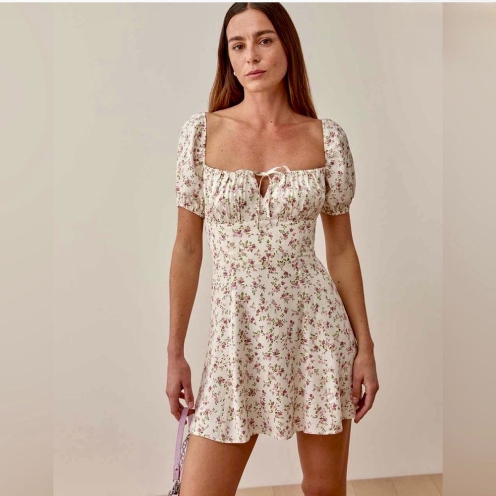 Reformation Pink Floral Dress - 14